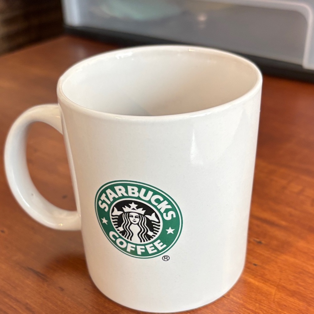 Starbucks White Mug with Green Logo